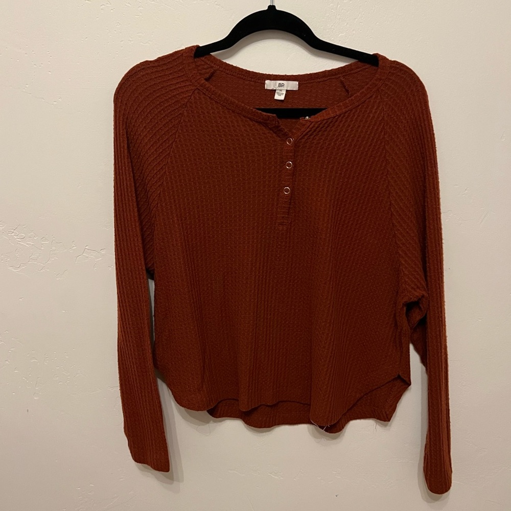 BP waffle knit top